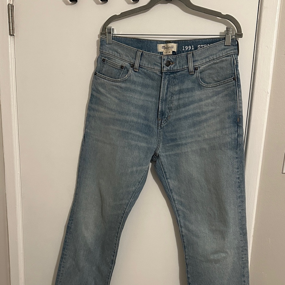 Madewell Blue Straight Jeans